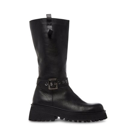 Botas Altas Steve Madden Willow Cuero Mujer Negras | ES MK2849